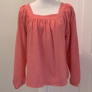Seersucker Top by J. Crew